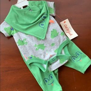Frog outfit • baby boy